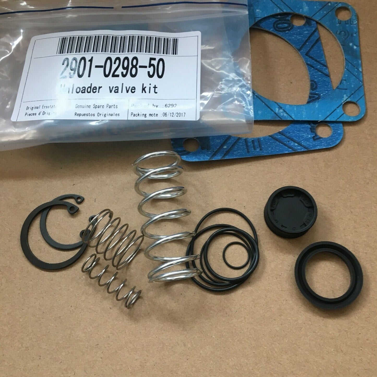 2901029850 Unloader Valve Service Kit for Atlas Copco Compressor 2901-0298-50