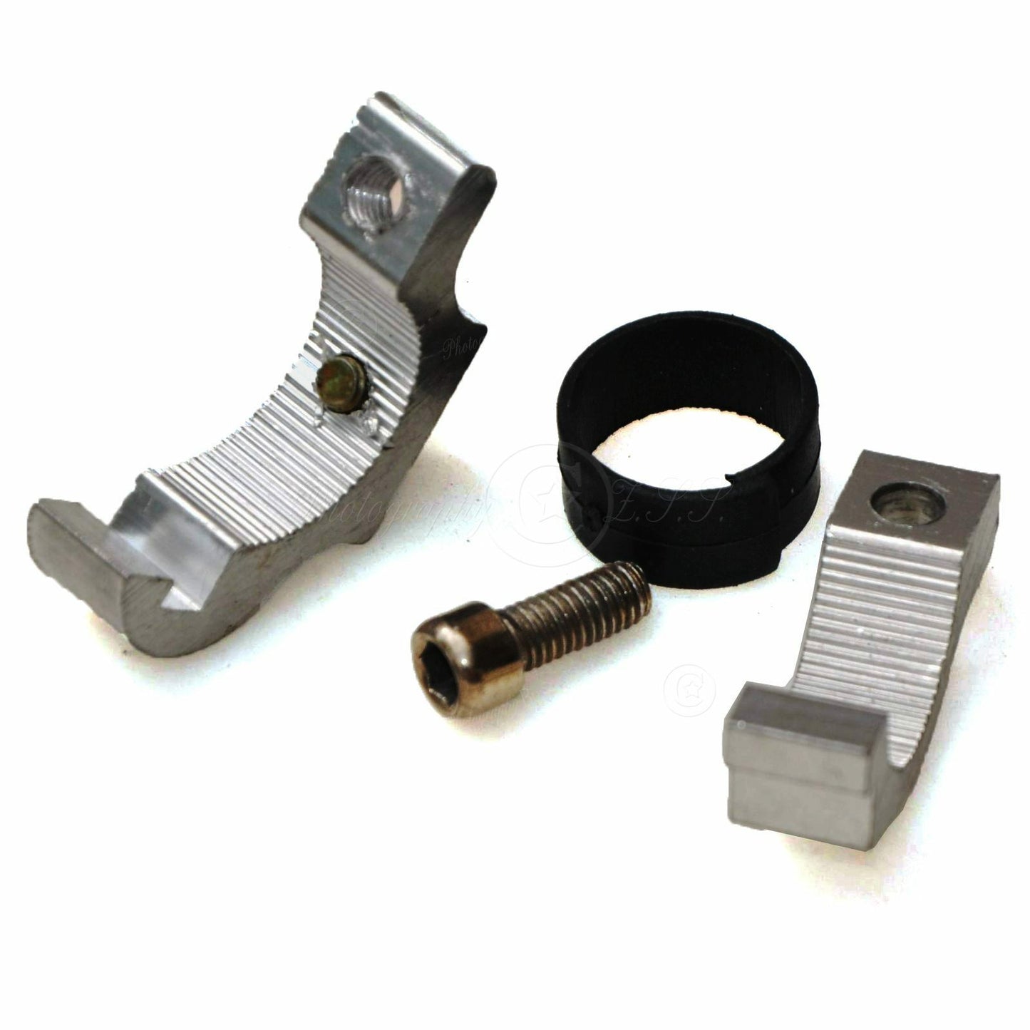 2x e-Bike Motorcycle LED Light Lamp Clamp Holder Handlebar Mount Bracket Adapter