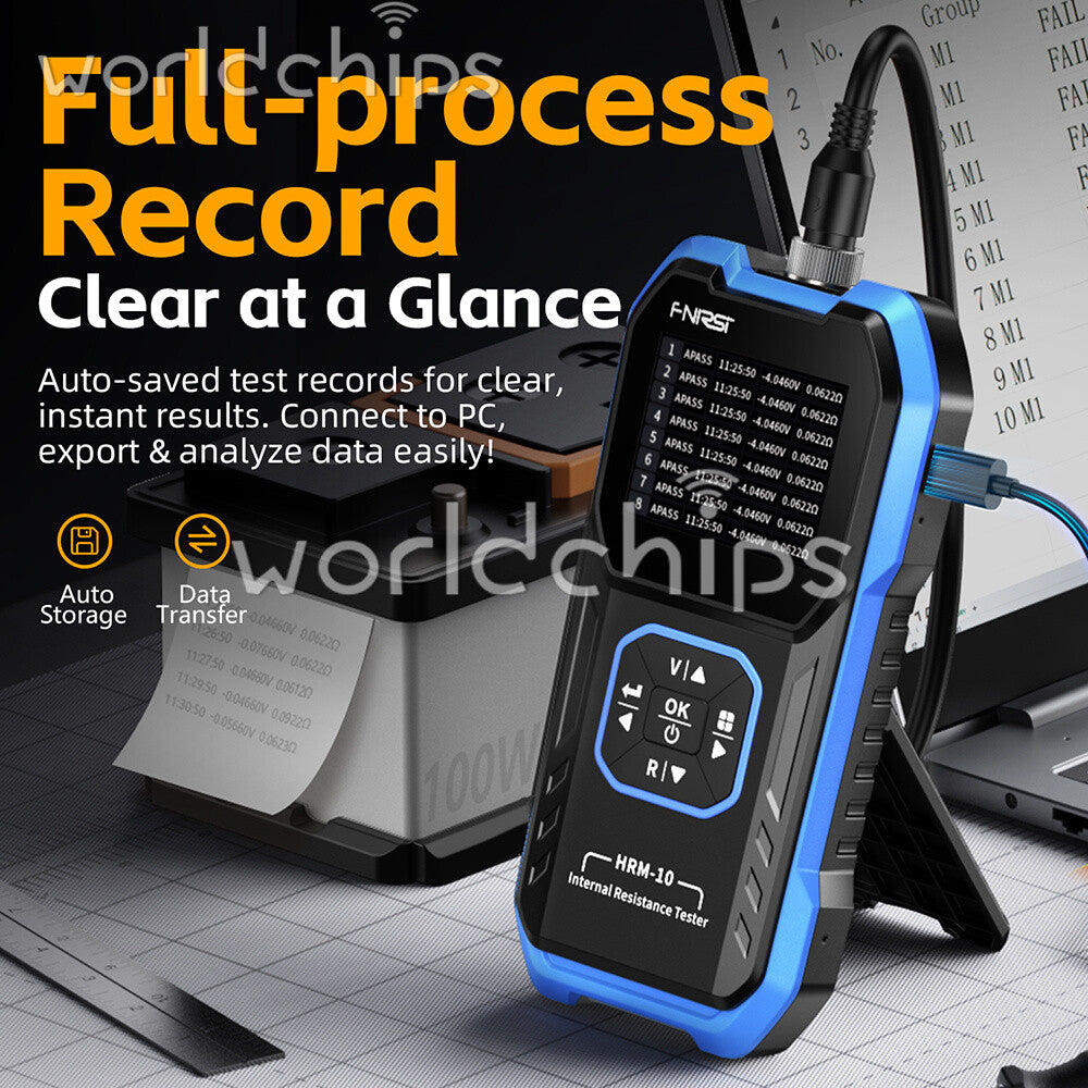 FNIRSI HRM-10 Internal Resistance Detector AC Lead Acid Li-ion Battery Tester