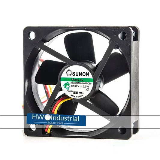 1PC SUNON HA60251V4-0000-C99 60x60x25mm 12V 0.7W 6CM 3-Pin Cooling Fan