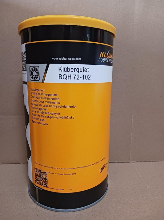 KLUBER  Kluberquiet BQH 72-102 Grease 1Kg  (2.2 lb)  free shipping