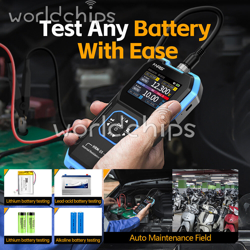 FNIRSI HRM-10 Internal Resistance Detector AC Lead Acid Li-ion Battery Tester