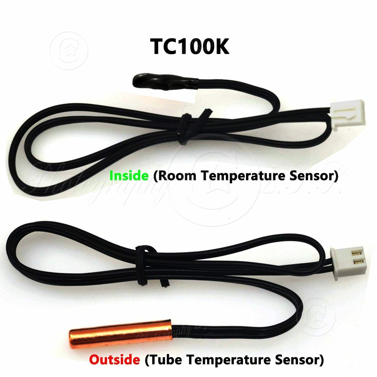 In+Out TC 100K Air Conditioner Temperature Sensor For Samsung Haier Hitachi Gree