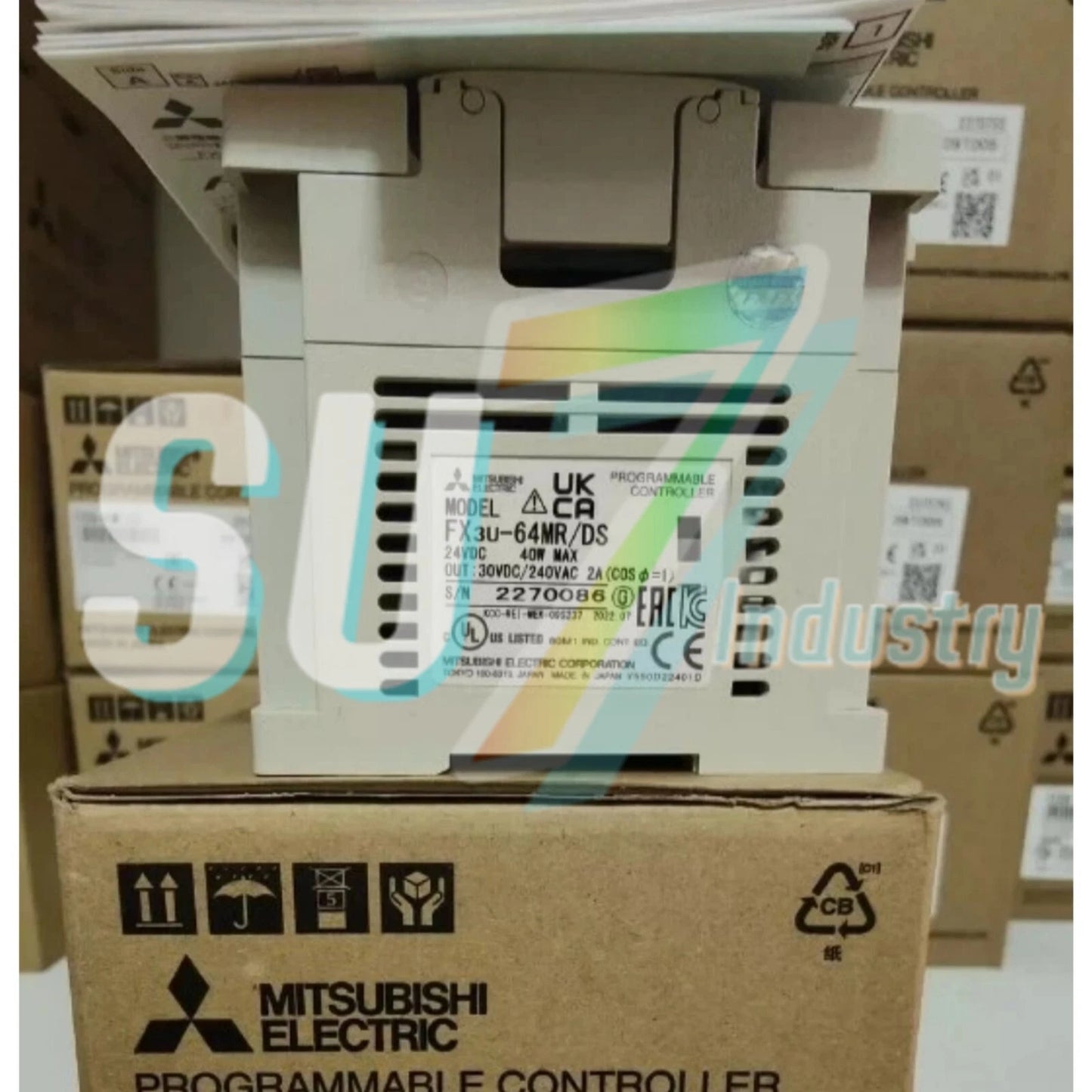 MITSUBISHI FX3U-64MR/DS PLC module FX3U-64MR-DS# 1pcs    In Box