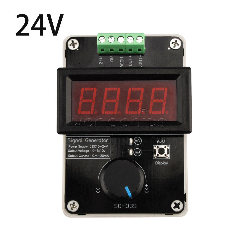 0-20mA/4-20mA Signal Generator Adjustable Current Voltage Analog Signal Source