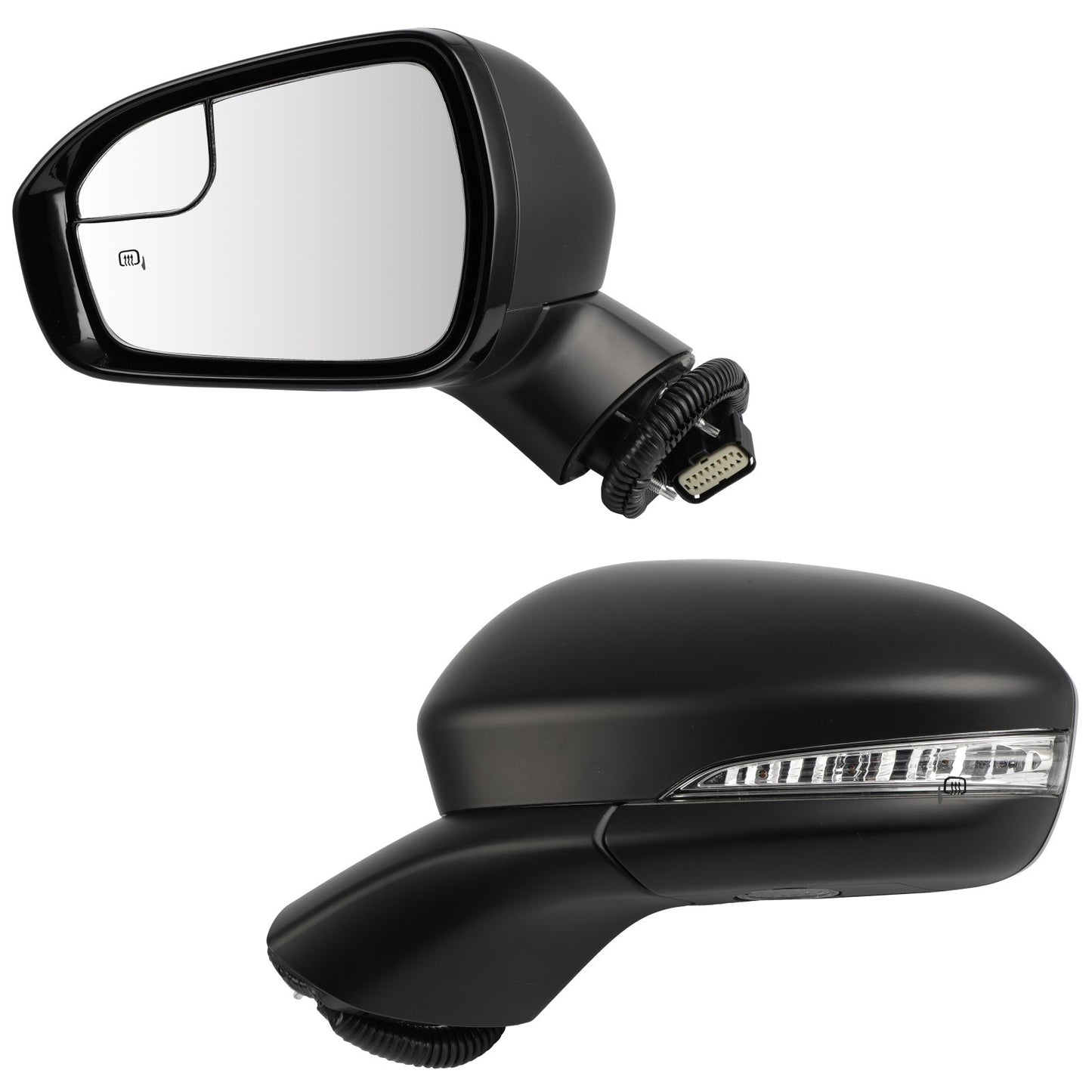 Pair Mirrors Set For 2018 Ford Fusion Heated w/Signal Lamp+Memory+Puddle Light