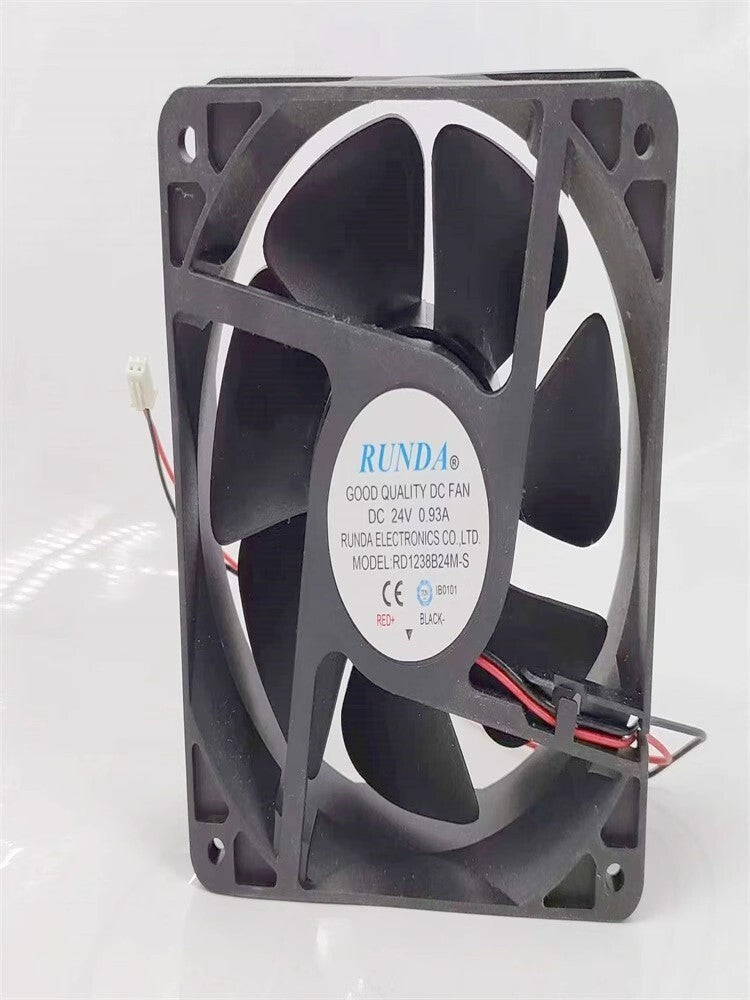 RUNDA RD1238B24M-S DC24V 0.93A 12038 12CM 2-Wire Cooling Fan
