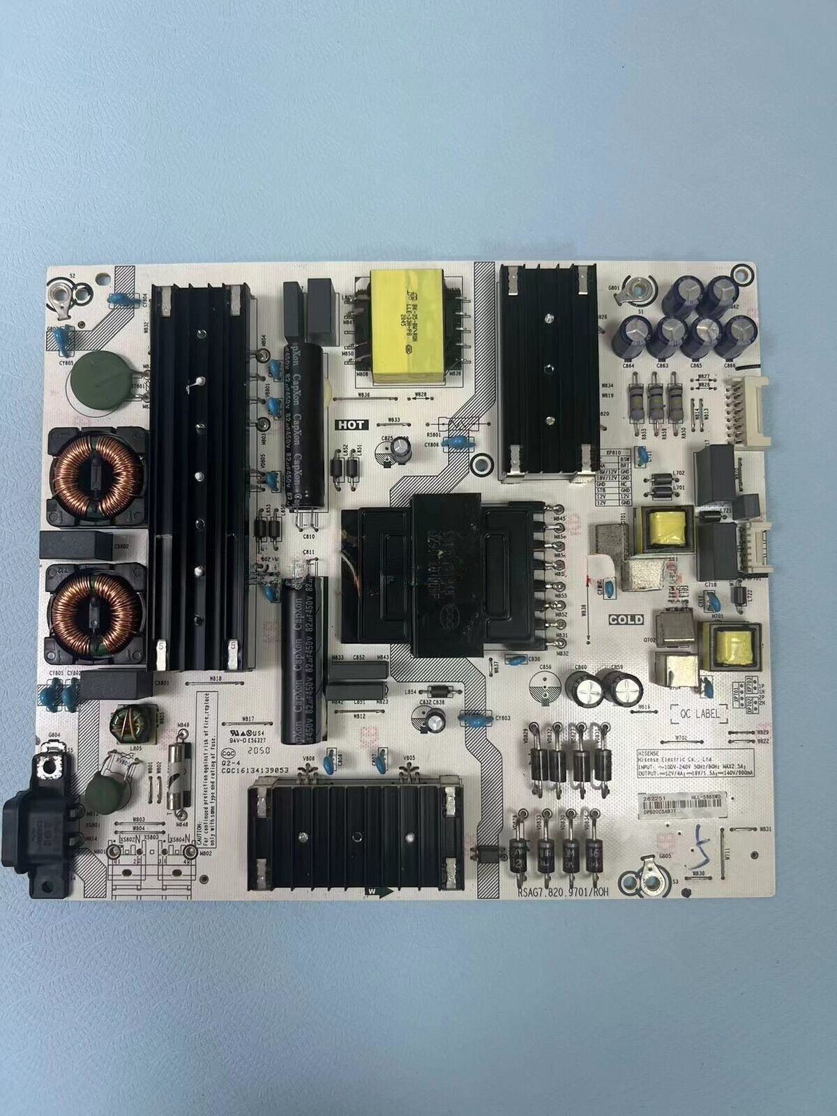RSAG7.820.9701/ROH Hisense Power Board 262075 HLL-5865WA for TV 70H6570G,70A6G