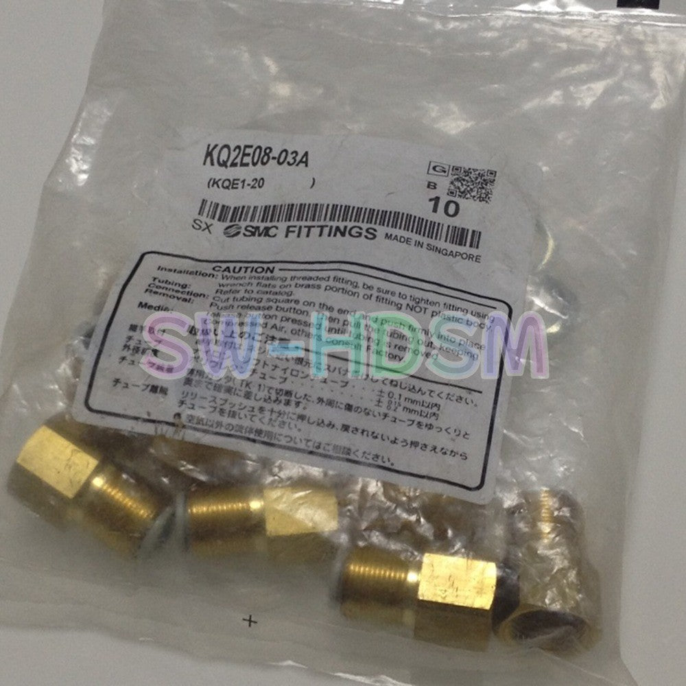 10PCS/1bag  for SMC KQ2E08-03A Connector Freight Free