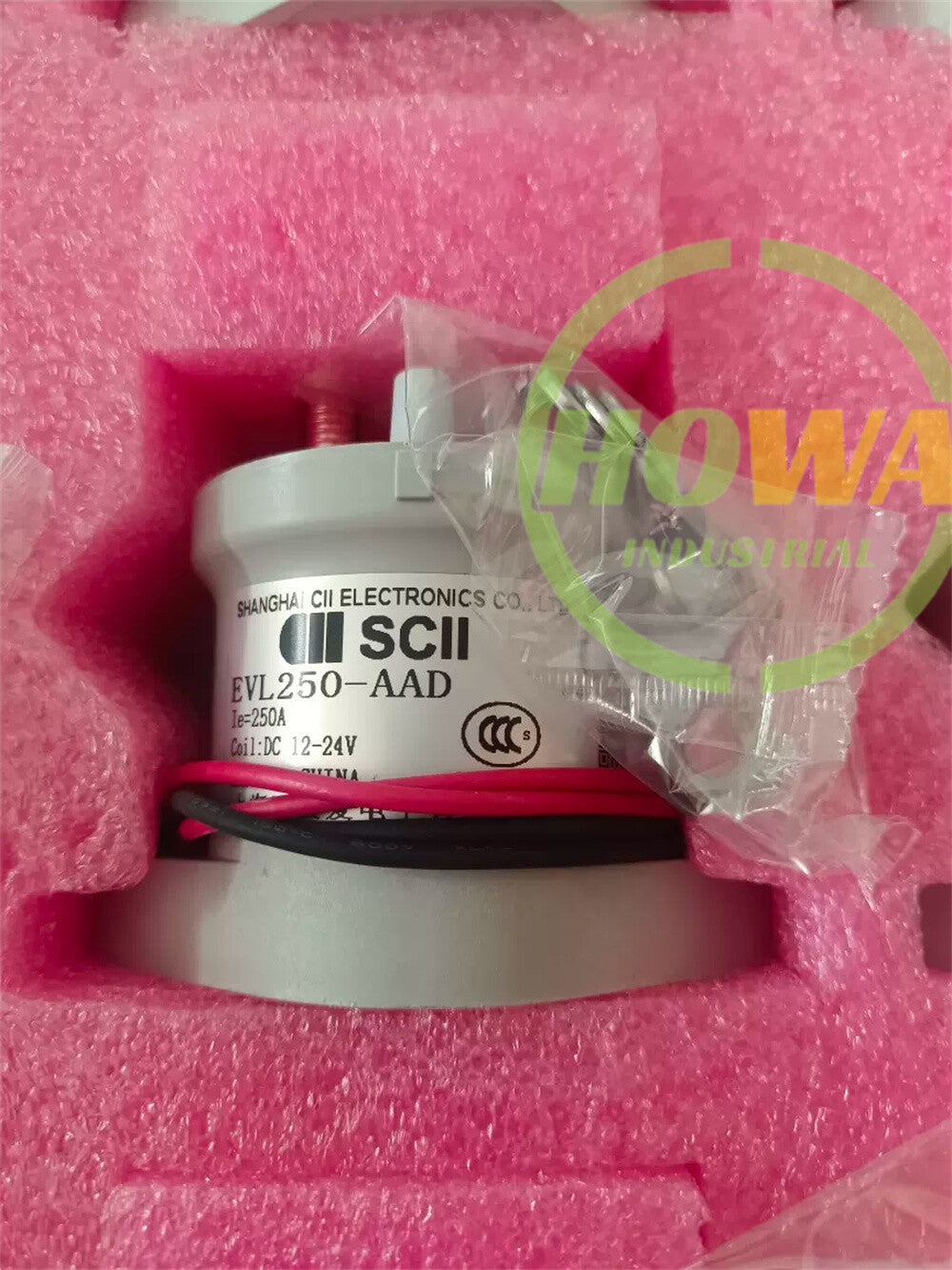 1/piece  SCll High-voltage DC Contactor EVL250-AAD Coil 12-24V 900V250A Relay