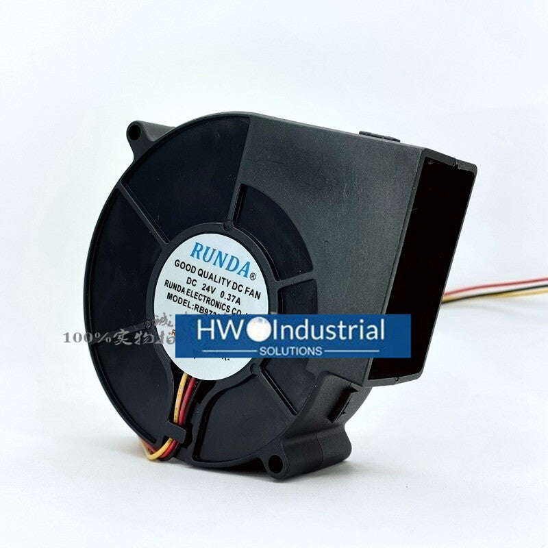 RUNDA RB9733B24H-FS DC24V 0.37A 3-wire server turbine cooling fan