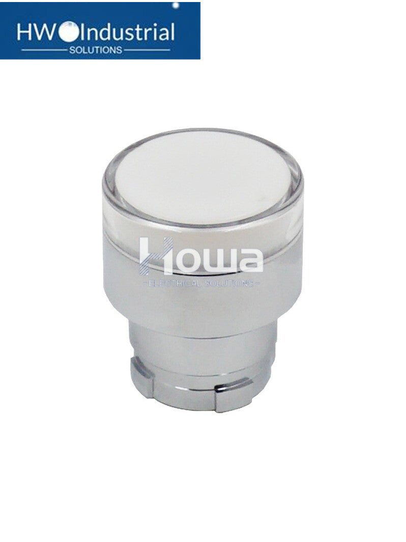 2PCS  White Self Resetting Metal Strip Light Button Head ZB2BW31C ZB2-BW31C