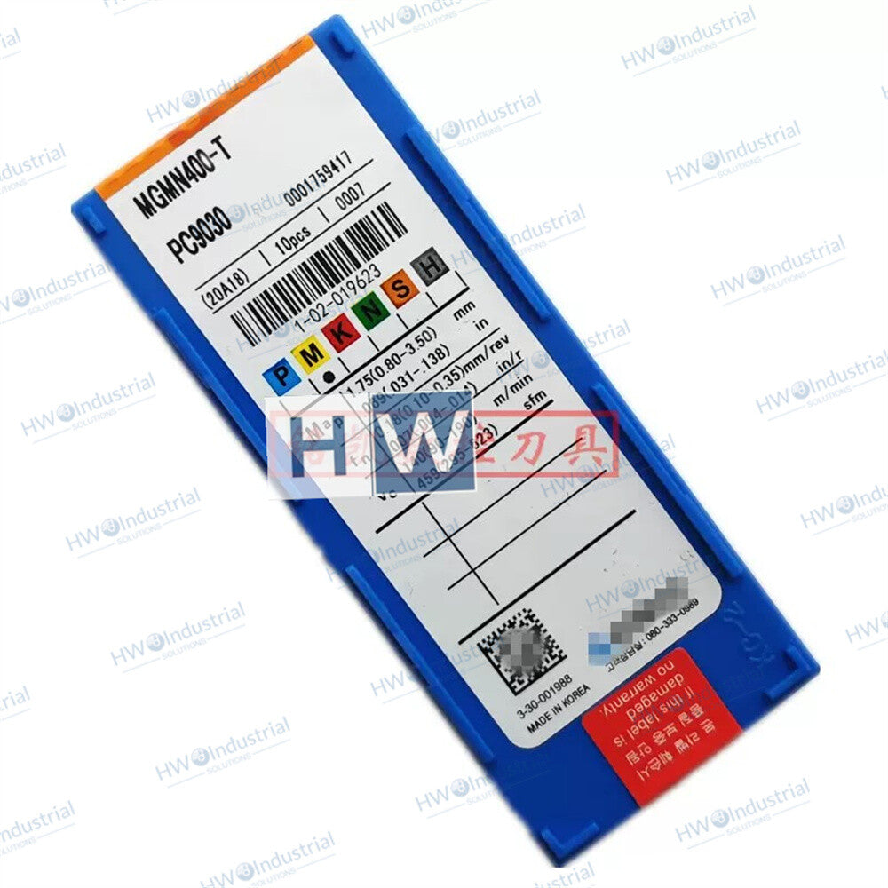 10piece/Box MGMN400-T PC9030 Cutting Slotting CNC Blade KORLOY