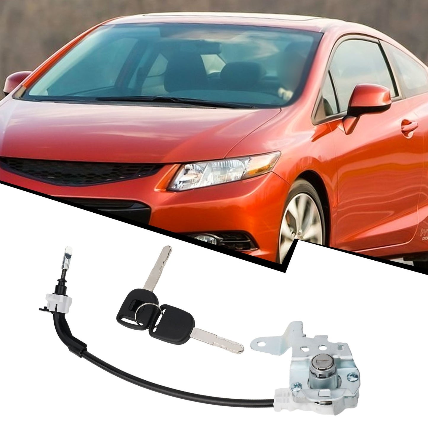 Easy Installation Driver Door Lock Cylinder & Keys For CIVIC 2006 2011