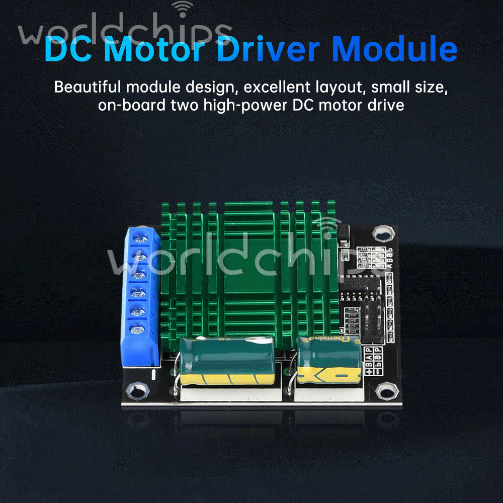 9V-30V 60A Dual PWM DC Motor Driver Module High Power H-Bridge Speed Controller