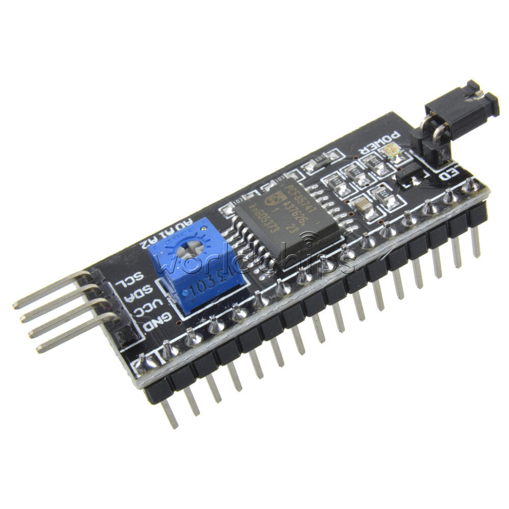 5V 128x64 LCD Display Yellow Green 1602LCD IIC/I2C/SPI Serial Interface Board