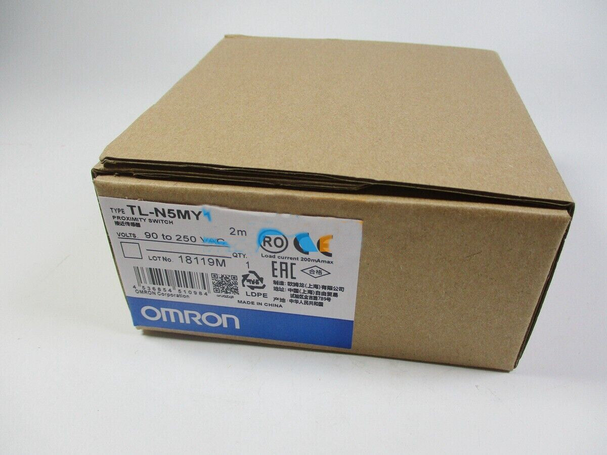 1PCS  For OMRON TLN5MY1 Proximity Switch TL-N5MY1 90-250V AC 2m