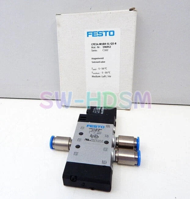 1PCS  For FESTO CPE14-M1BH-5L-QS-8 196912 Solenoid Valve freight free