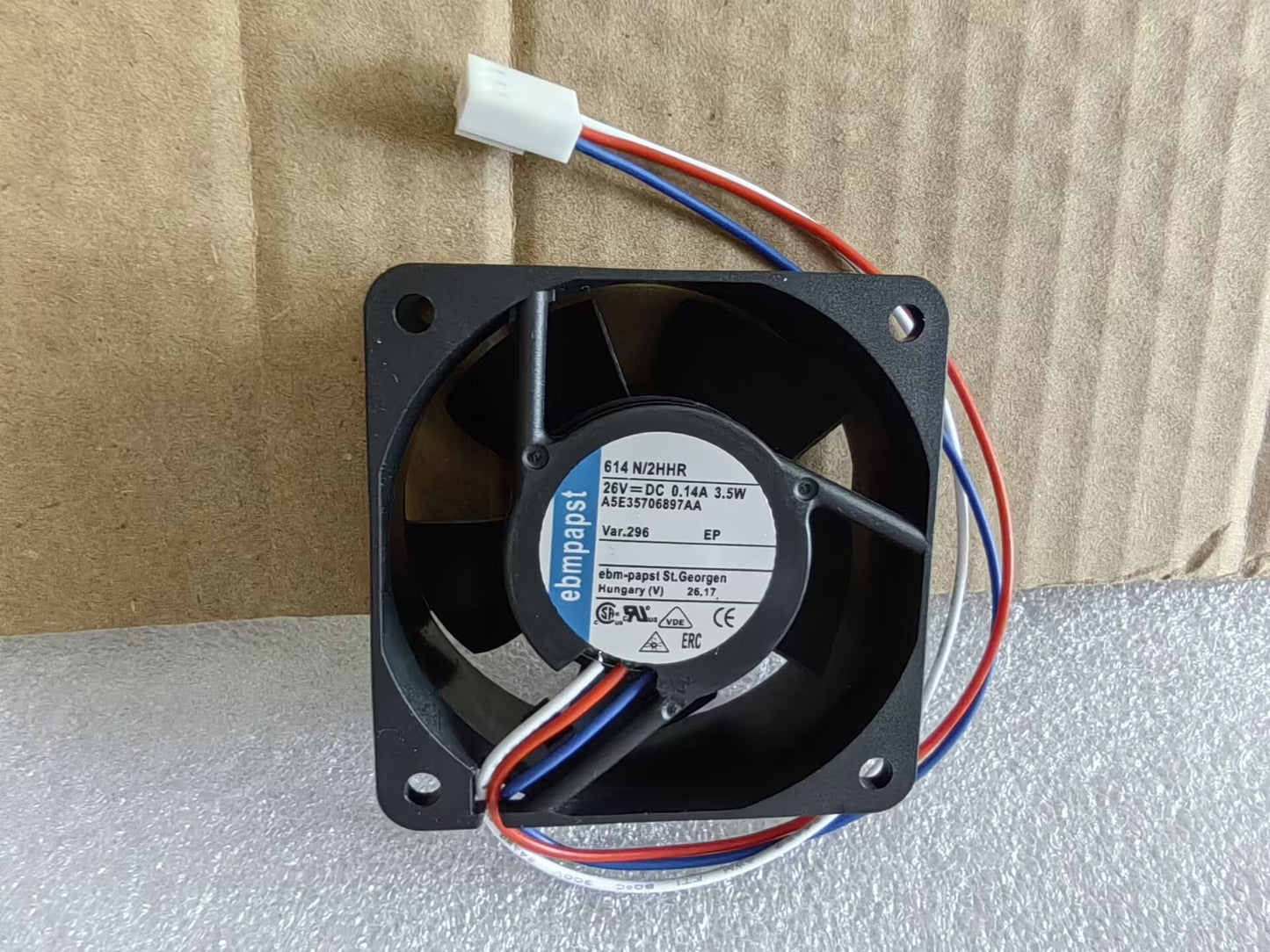 1 PCS Cooling fan 614N/2HHR DC26V 0.14A 3.5W 6025 6cm 3 wire inverter fan