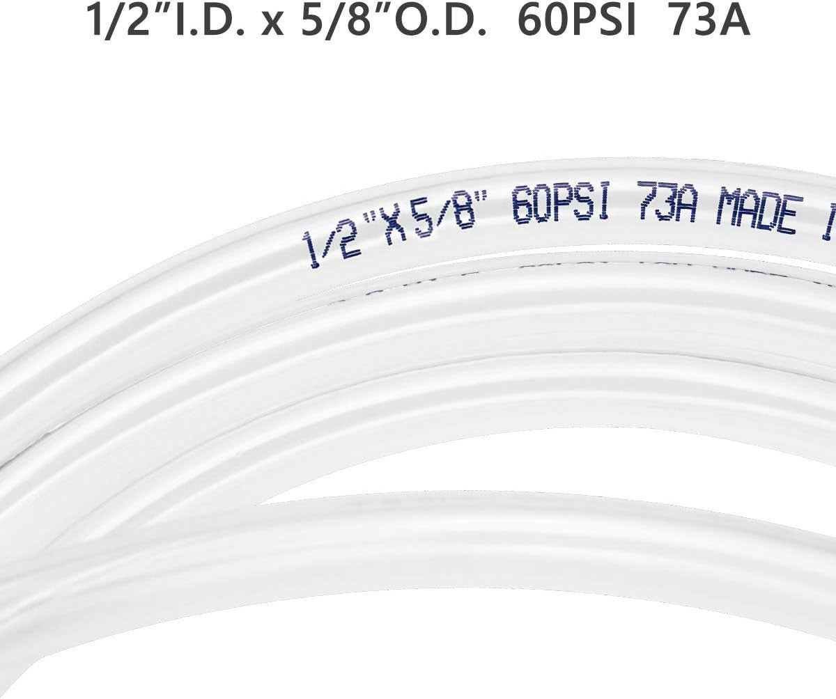 Clear Vinyl Tubing Flexible PVC Tubing, Hybrid PVC Hose, Lightweight Plastic Tub