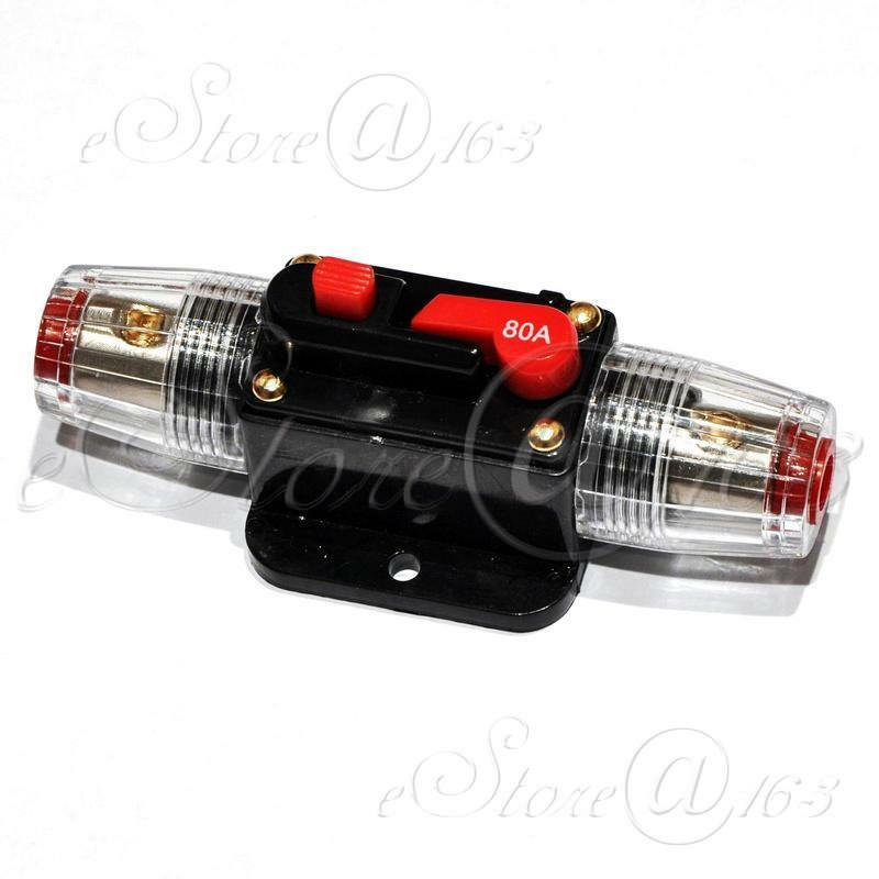 Automatic Air Switch Car Audio Circuit Breaker 12V 80A Fuse Overload Protector
