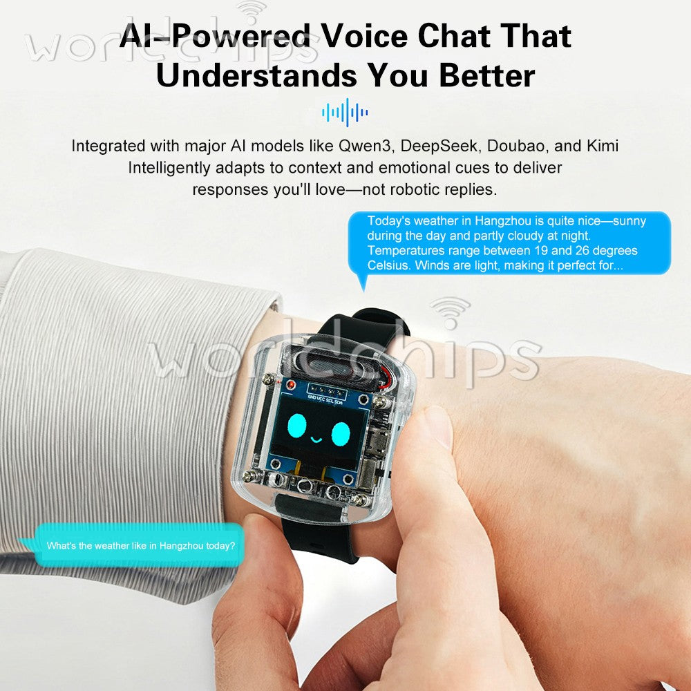 Xiaozhi AI Voice Wrist Watch DIY kit AI Dialogue Development Board ESP32S3N16R8
