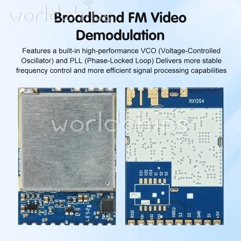 DC5V FPV Analog Wireless Video Receiver Module FM/PLL Video Receiving Module