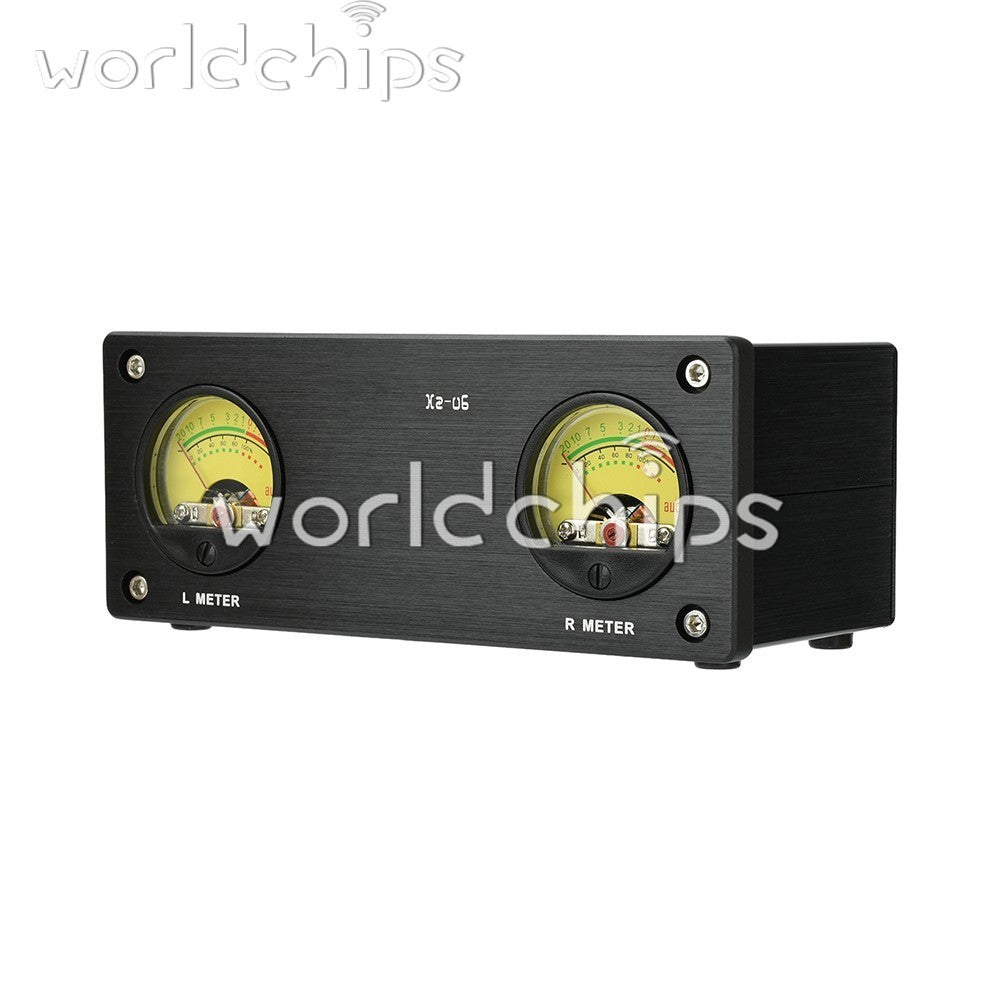 DC 5V Dual VU Signal Level Meter Audio input signal level Mornitor 3.5mm / RCA