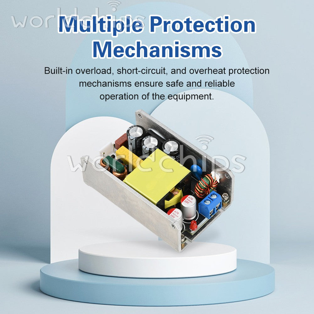 AC 95-265V to DC 24V 4A / 12V 8A 100W High-Power Switching Power Supply Board