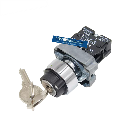 2/Piece  Key Selection Switch XB2-BG21C XB2BG21C 1NO 2-gear Self-locking 22mm