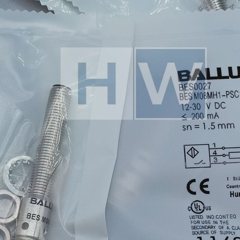BALLUFF BES M08MH1-PSC15B-S04G BES0027 Inductive Standard Sensors PNP