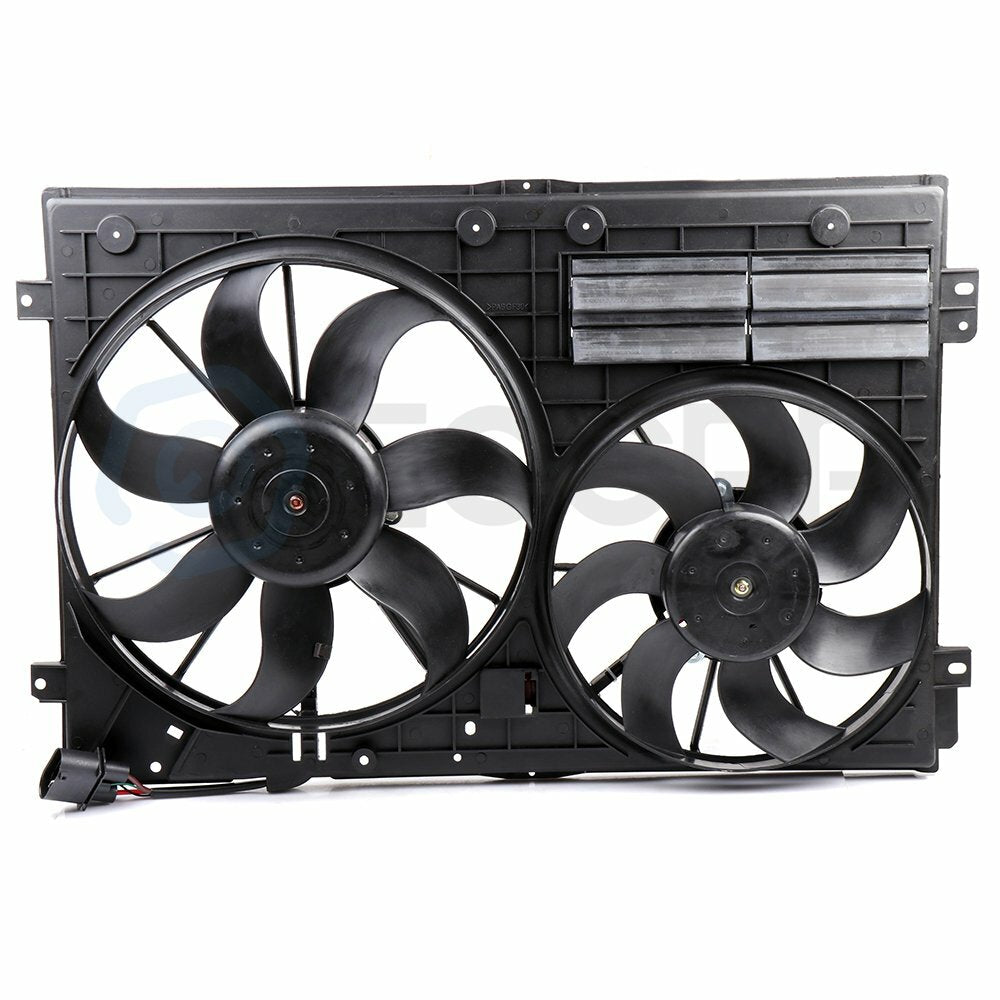 Fit for 07 Volkswagen GTI 08-09 Audi TT  Cooling Fan & 2822 Radiator Kit
