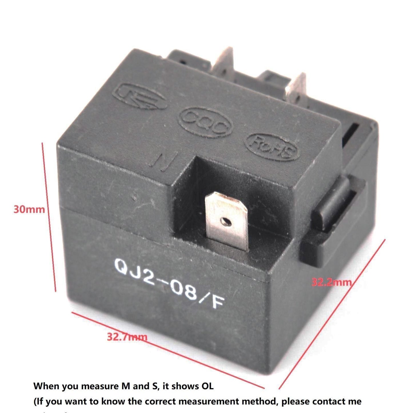 Refrigerator Start Relay Replacement For Haier Homa Fridge Repair MPN#:QJ2-08