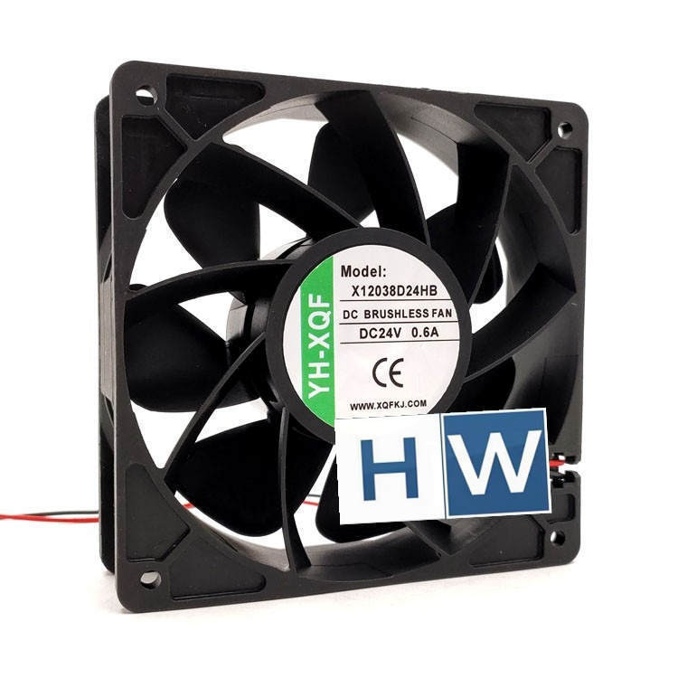 1PC YH-XQF X12038D24HB 0.6A 24V 120*38MM 12CM High Air Volume Inverter Fan