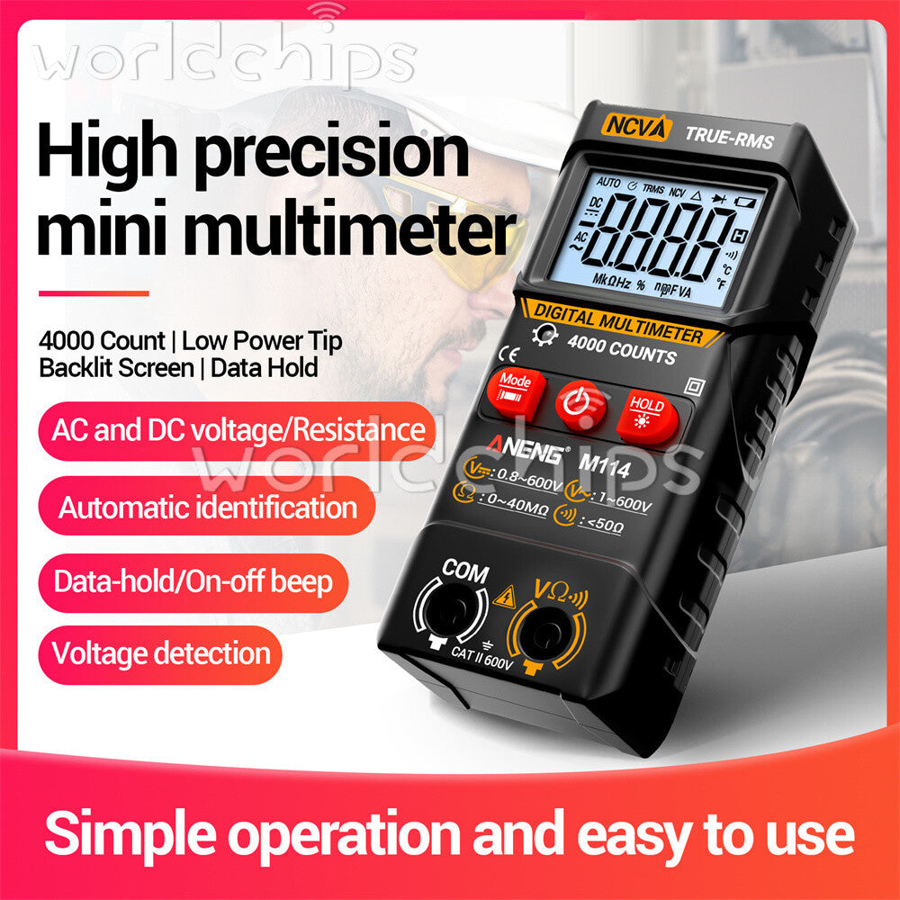 ANENG Digital Multimeter Automatic Voltmeter NCV Resistance Electrician Tester