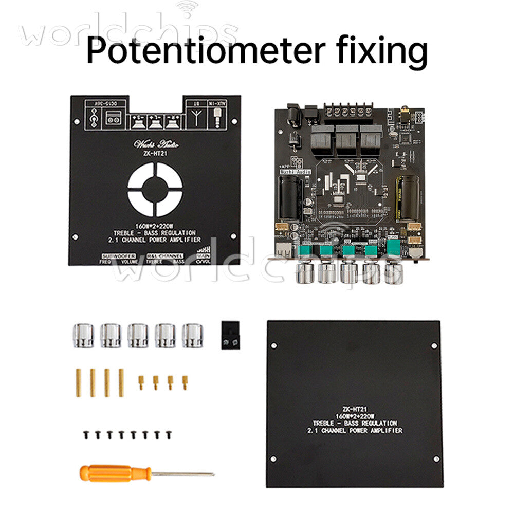 TDA7498E HT21 Bluetooth HIFI Digital Power Audio Amplifier Board 160Wx2+220W