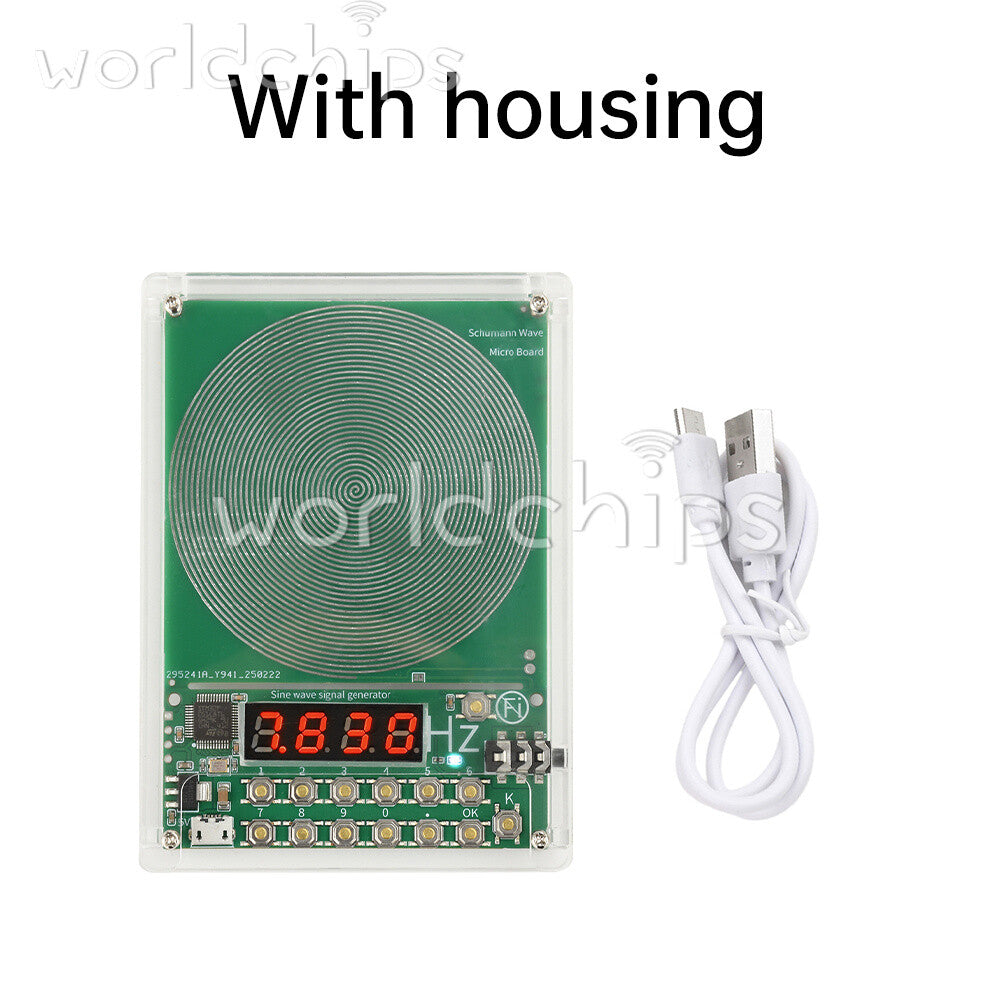 Digital Schumann Wave Generator Adjustable 0.1Hz~100kHz Sine Wave With Shell