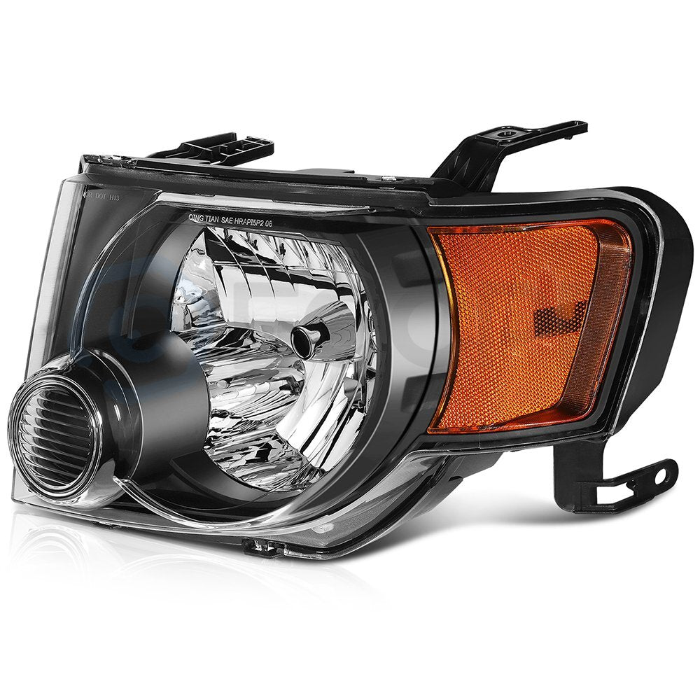 Fits 2008-2012 Ford Escape SUV Front Headlights Assembly Left + Right Sides Set