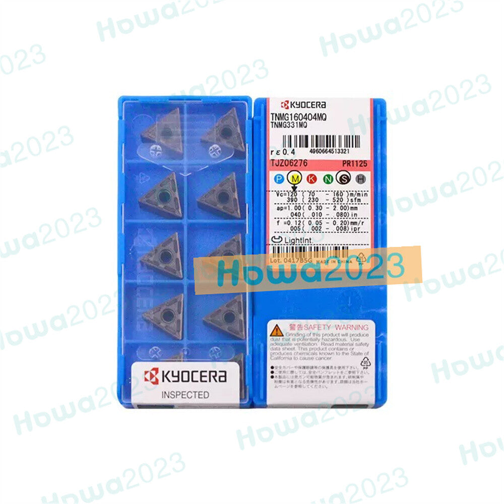10Pcs/BOX Kyocera TNMG160404-MQ TNMG160404MQ PR1125 TNMG331MQ  Carbide Insert