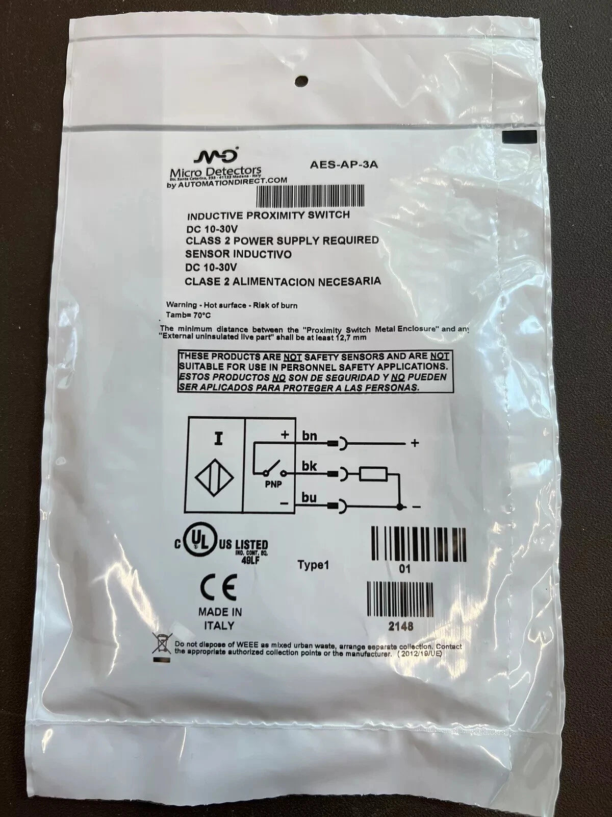 AES/AP-3A proximity switch Sensor #P