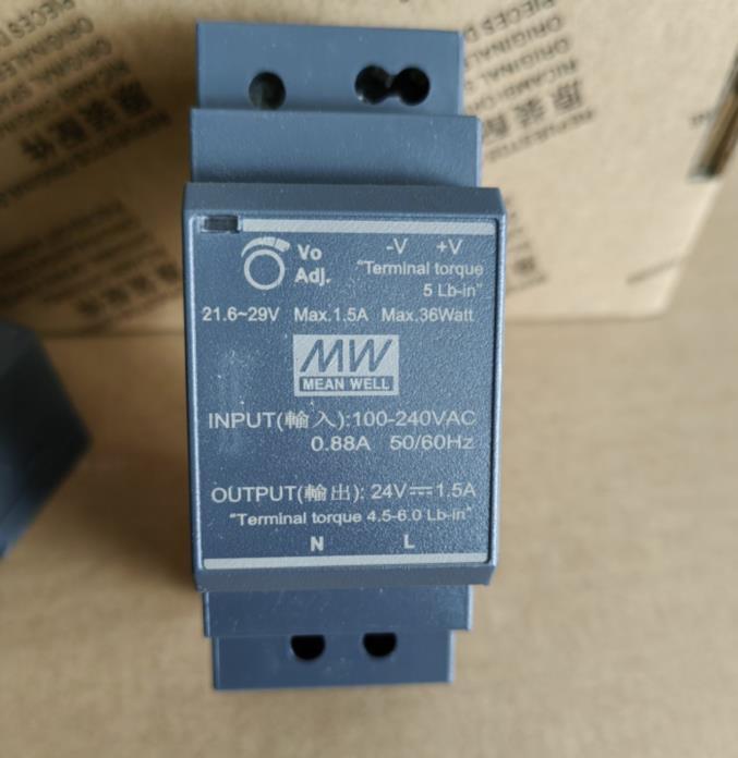 Mean Well HDR-30 Series DIN Rail Power Supply 15W 5V 12V 24V 48V