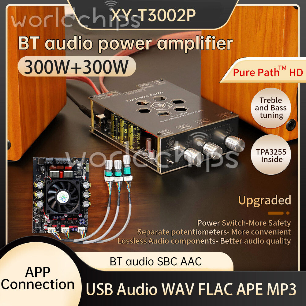 TPA3223 TPA3255 Digital Amplifier Board Bluetooth Audio Power Amplifier Module