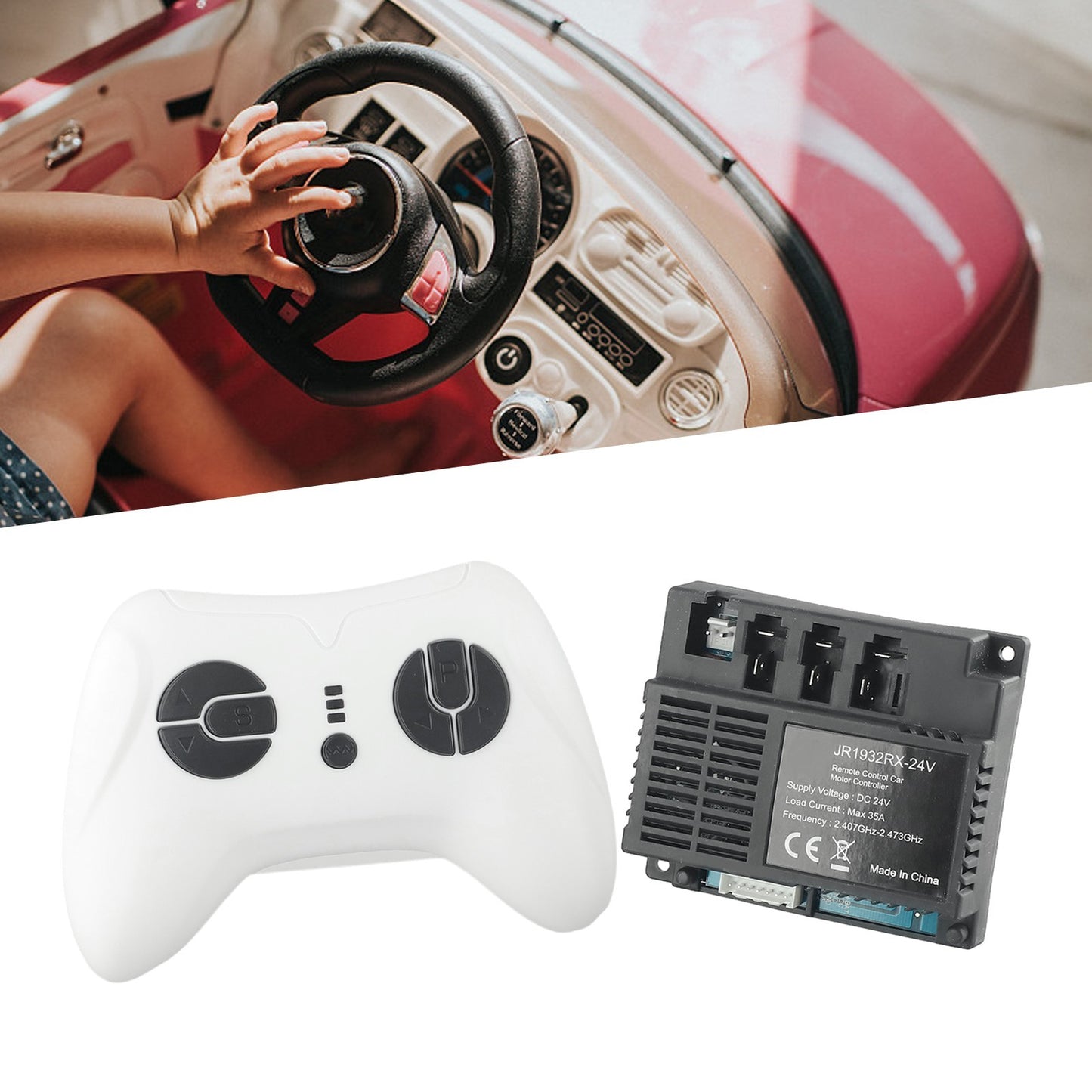 JR1932RX 24V Receiver for Improved Control of For Children's Electric Cars