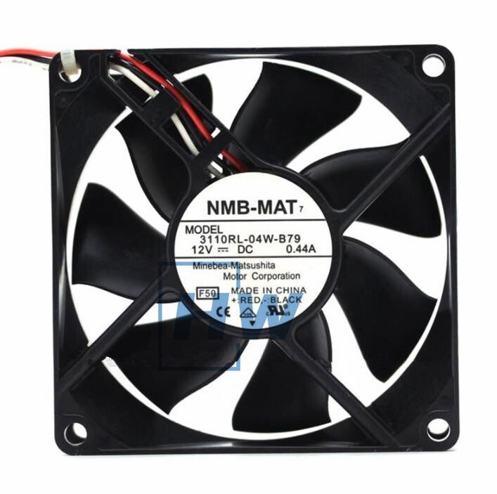 1Pc   NMB 8025 8CM  12V 0.44A 3110RL-04W-B79 Chassis Power Dissipation Fan