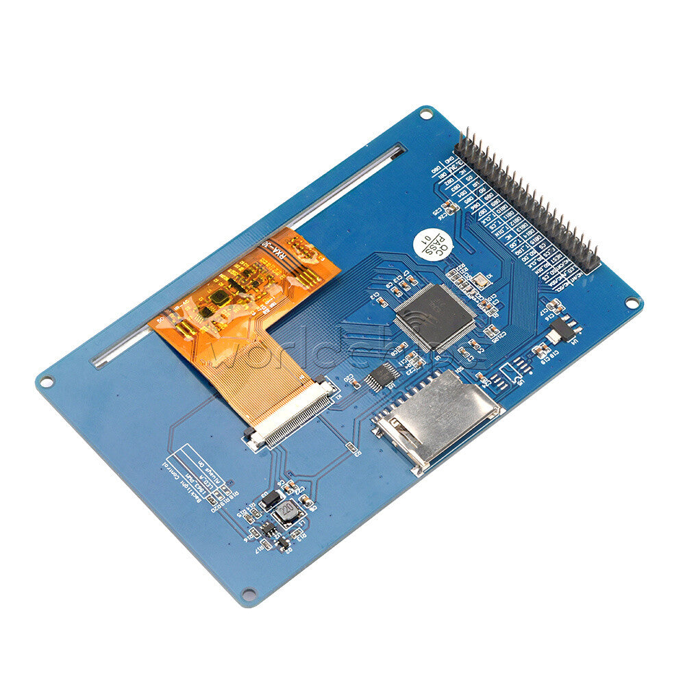 5.0" TFT LCD Color Display Module 800x480 Touch Screen Support SD Card Board