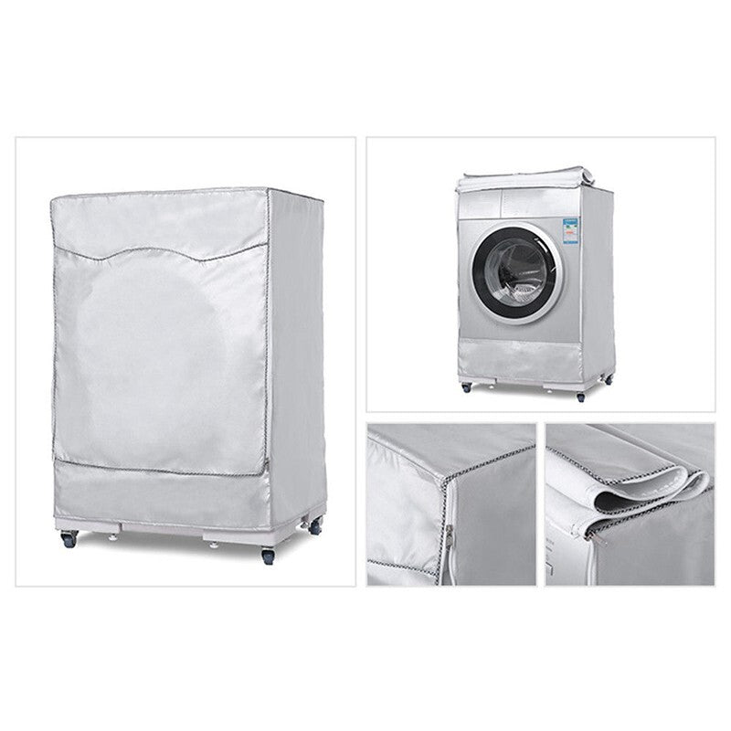 Waterproof Washing Machine Zippered Dust Cover  for PROTECTION Front Cover M L /