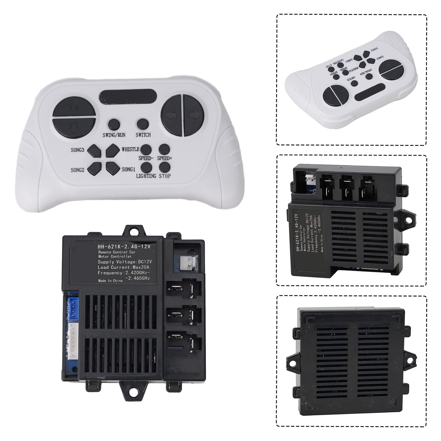 Advanced Control Box HH621K2 4G12V for Kids Electric Cars with Remote Control