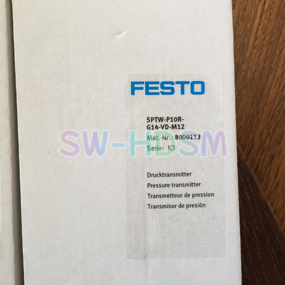1PCS   Festo Pressure Sensors SPTW-P10R-G14-VD-M12 Freight Free