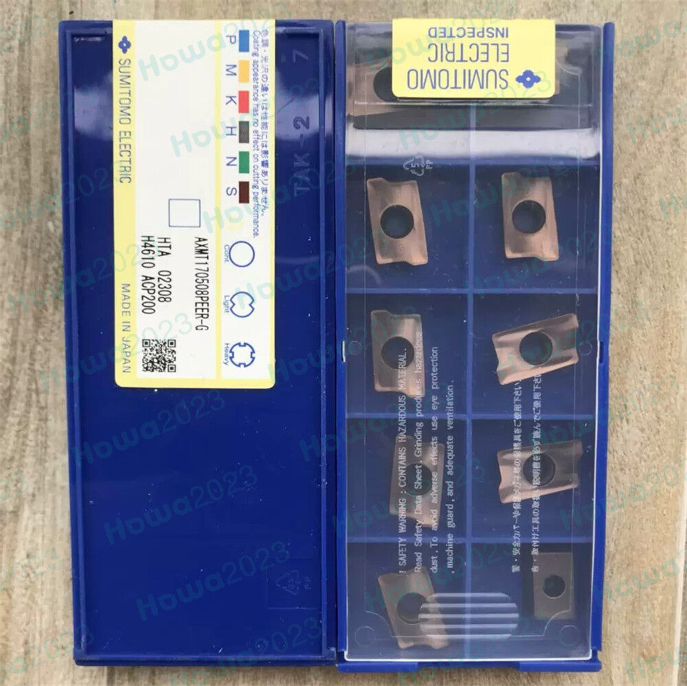 10Pieces/Box Sumitomo AXMT170508PEER-G ACP200 CNC Milling Blade Carbide Inserts