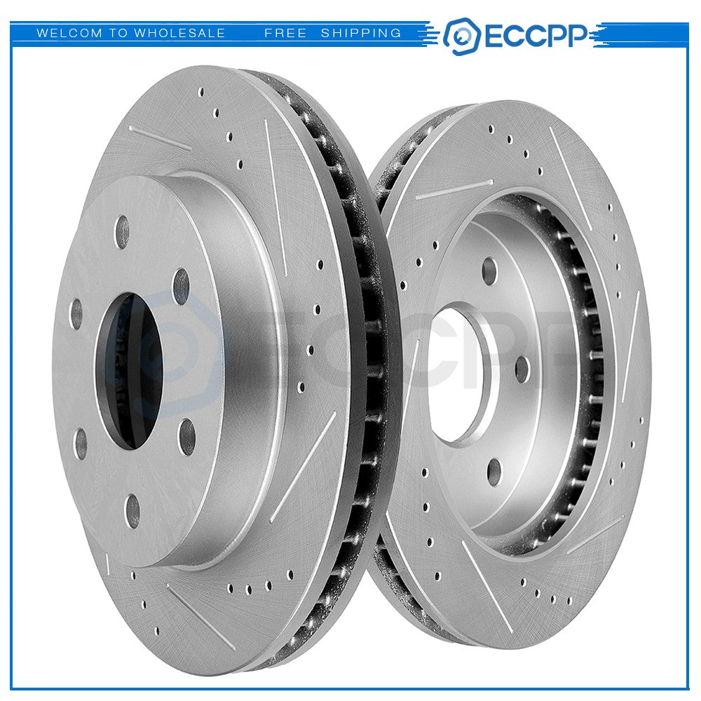 305mm Front Brake Discs Rotors For Chevy Silverado 1500 GMC Yukon 5.3L